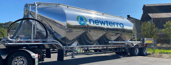 Shiny new Newterra Slurry Tanker trailer