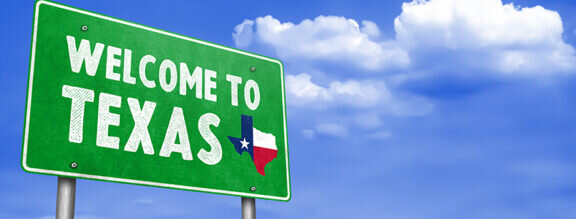 Welcome to Texas Road Sign